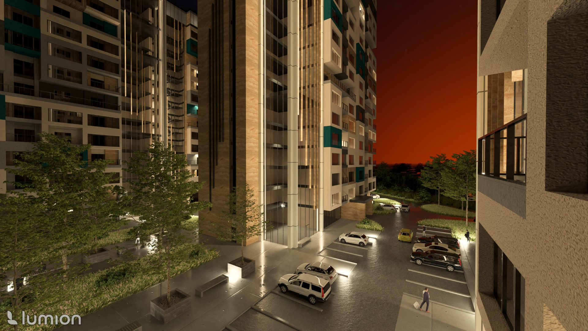 Akademiki - Widok nocny - 5